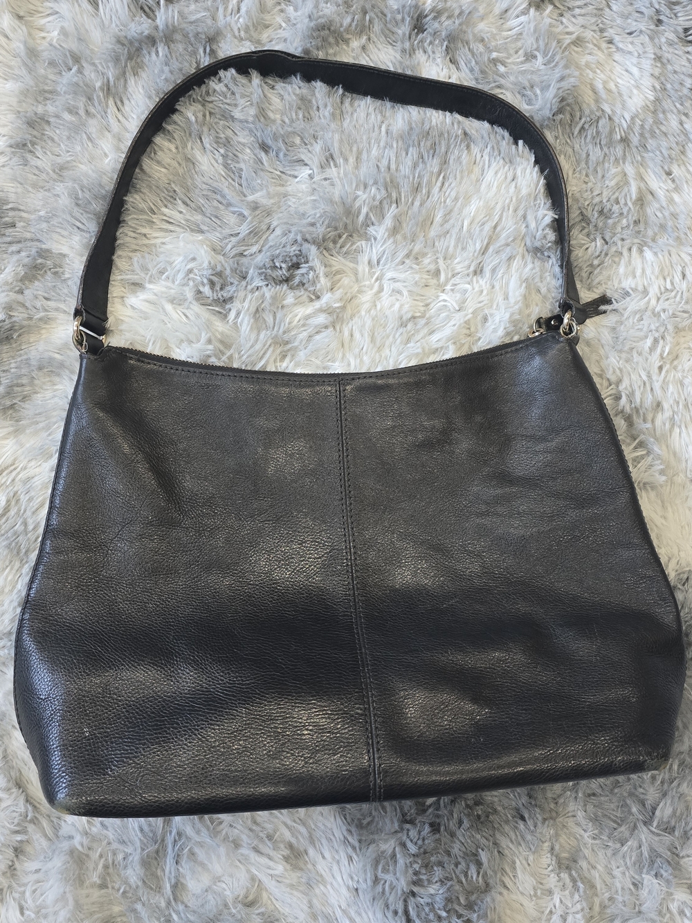 Vintage Kate Spade Black Leather Shoulder Bag - Picture 9 of 13